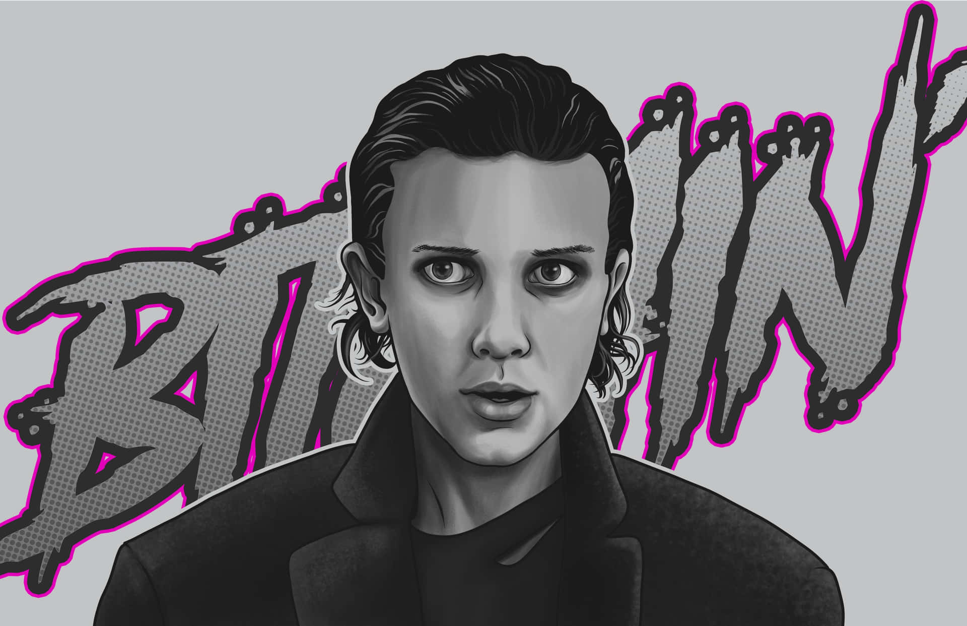 The Extraordinary Eleven of Stranger Things Wallpaper