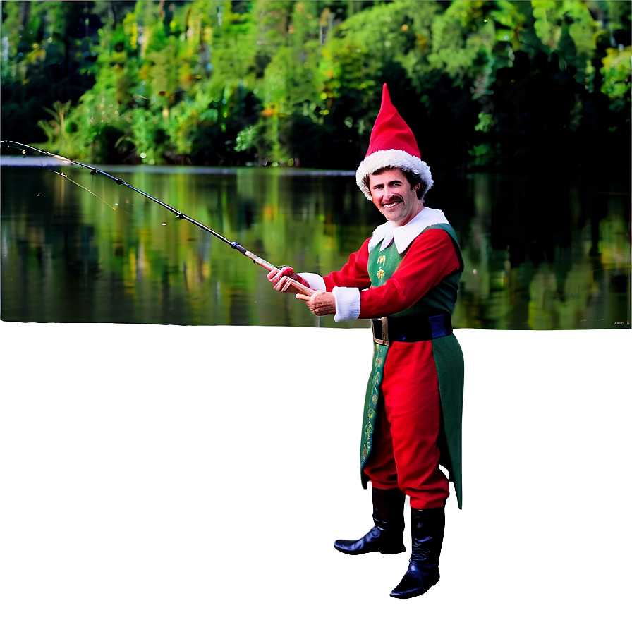 Download Elf Fishing By The River Png Fev | Wallpapers.com