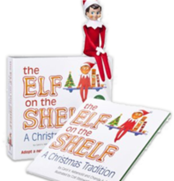 Elf On The Shelf Bookand Figure PNG