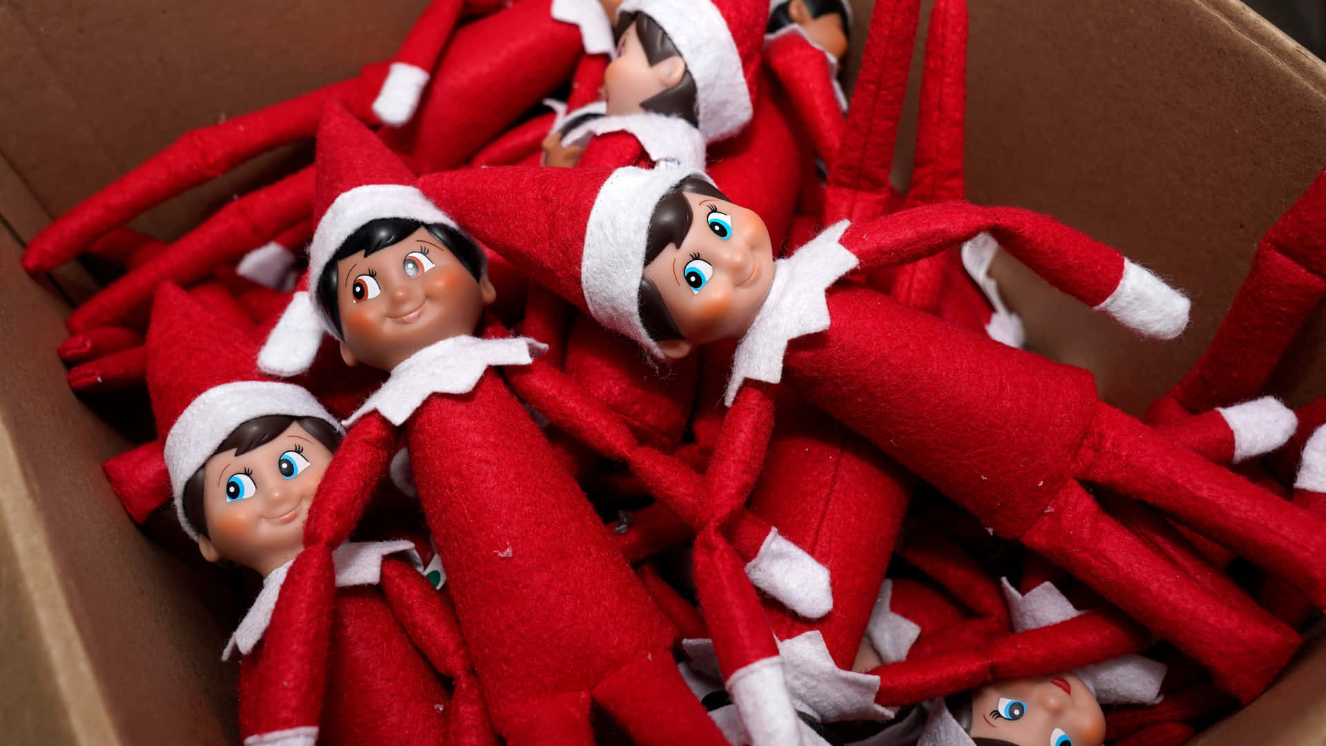 Elf On The Shelf Piled Up Picture