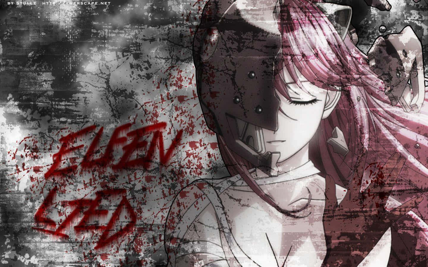 "Luce and Nyu reunite for a moment of bliss under a setting sun in Elfen Lied"