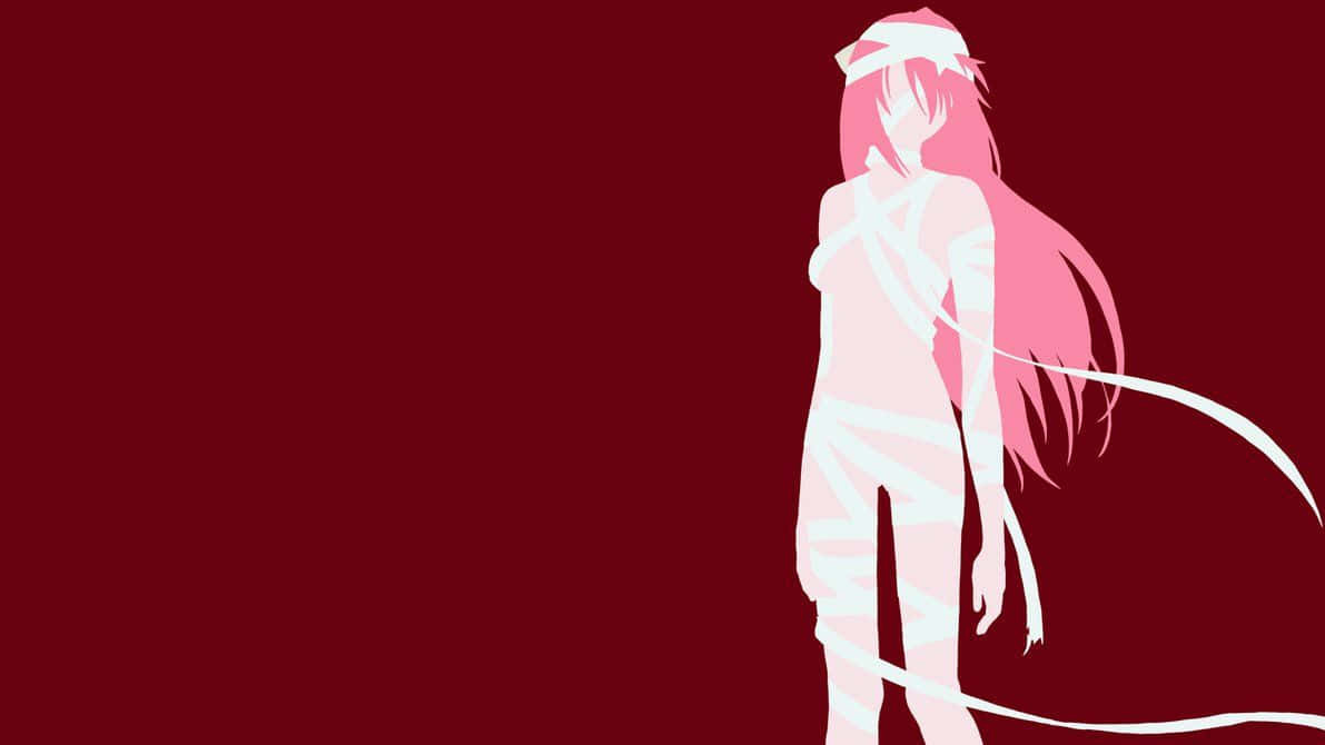 Lucy, the mysterious woman in the Elfen Lied anime