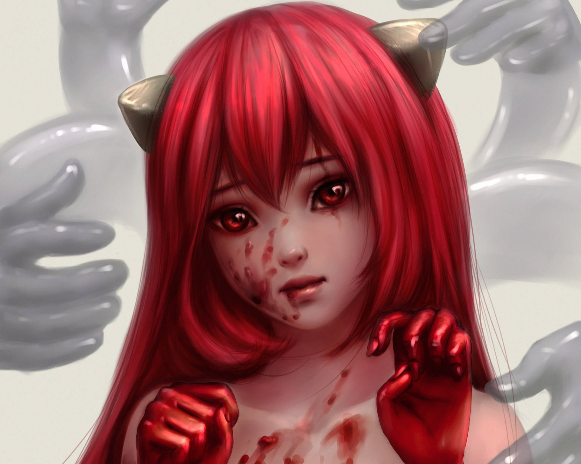 Elfen Lied Lucy Painting Wallpaper