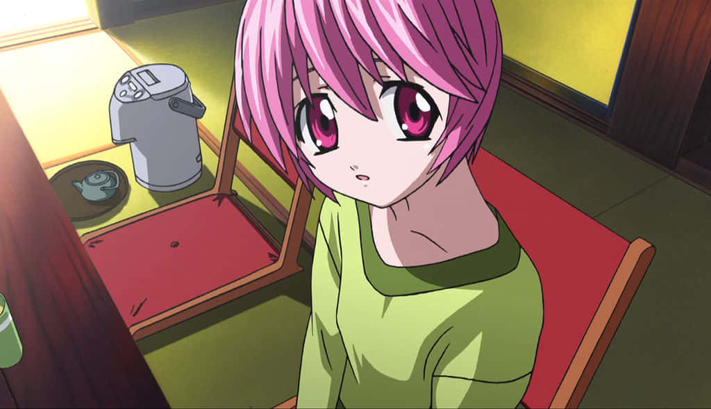 Elfen Lied Nana Contemplatieve Moment Achtergrond