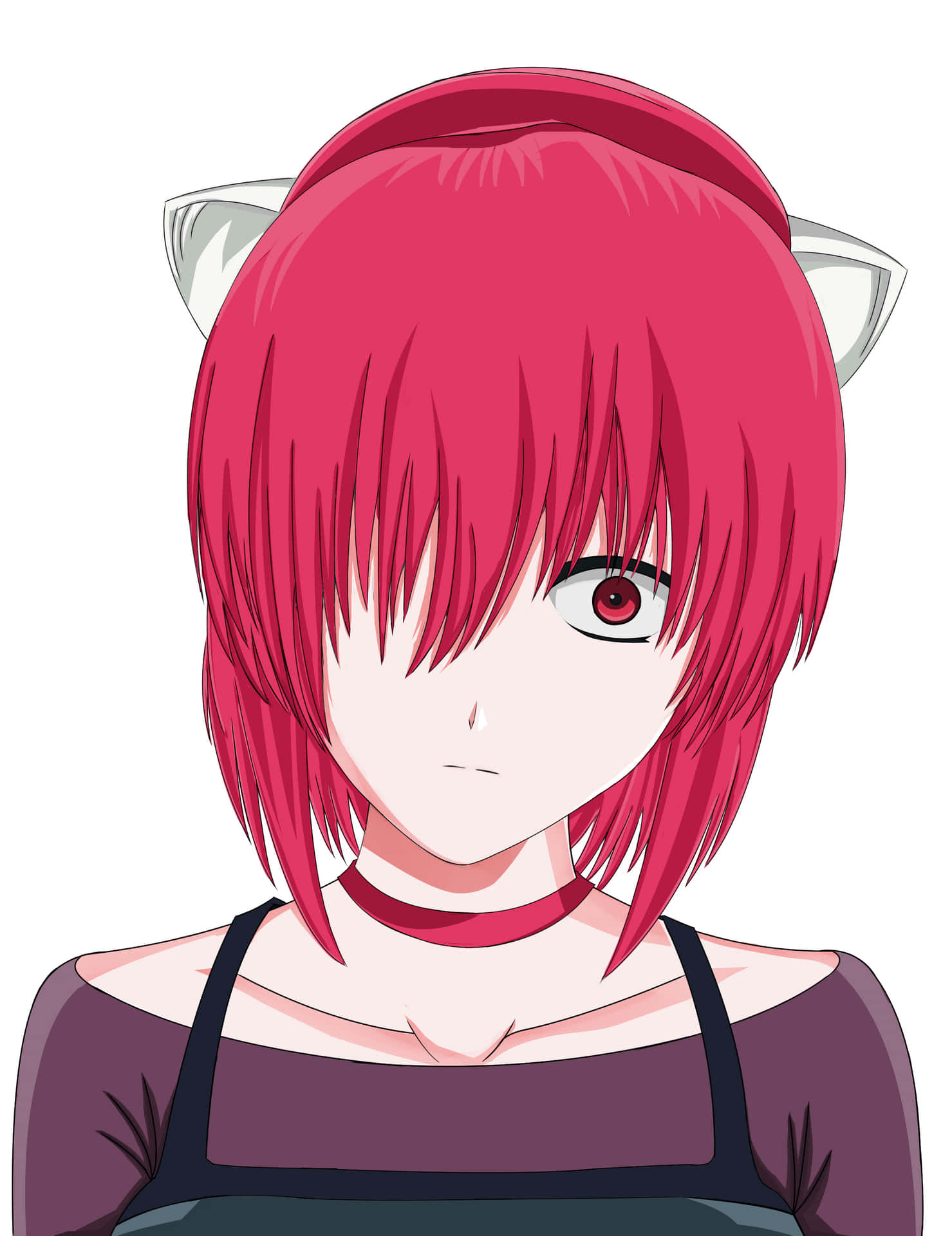 Elfen Lied Nana Portret Achtergrond