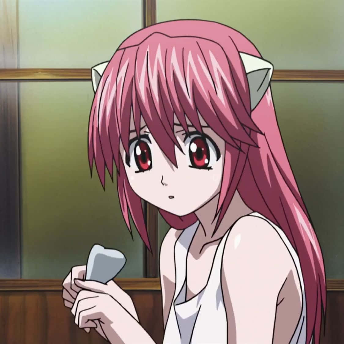 Lucy, the Diclonius, star of the anime Elfen Lied