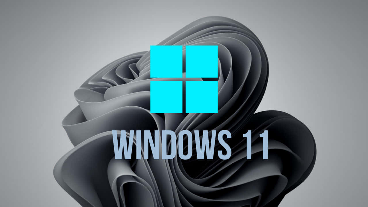 Designelegante Di Sfondo Nero Per Windows 11 Sfondo