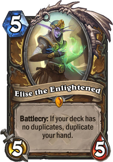 Elisethe Enlightened Hearthstone Card PNG