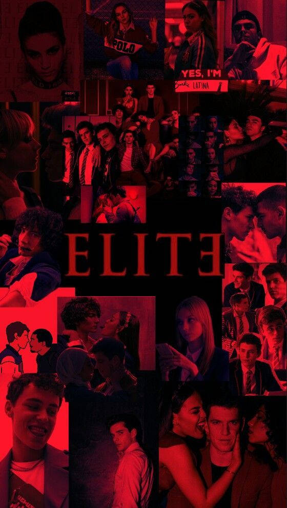 Elite Series Black And Red Collage Wallpaper