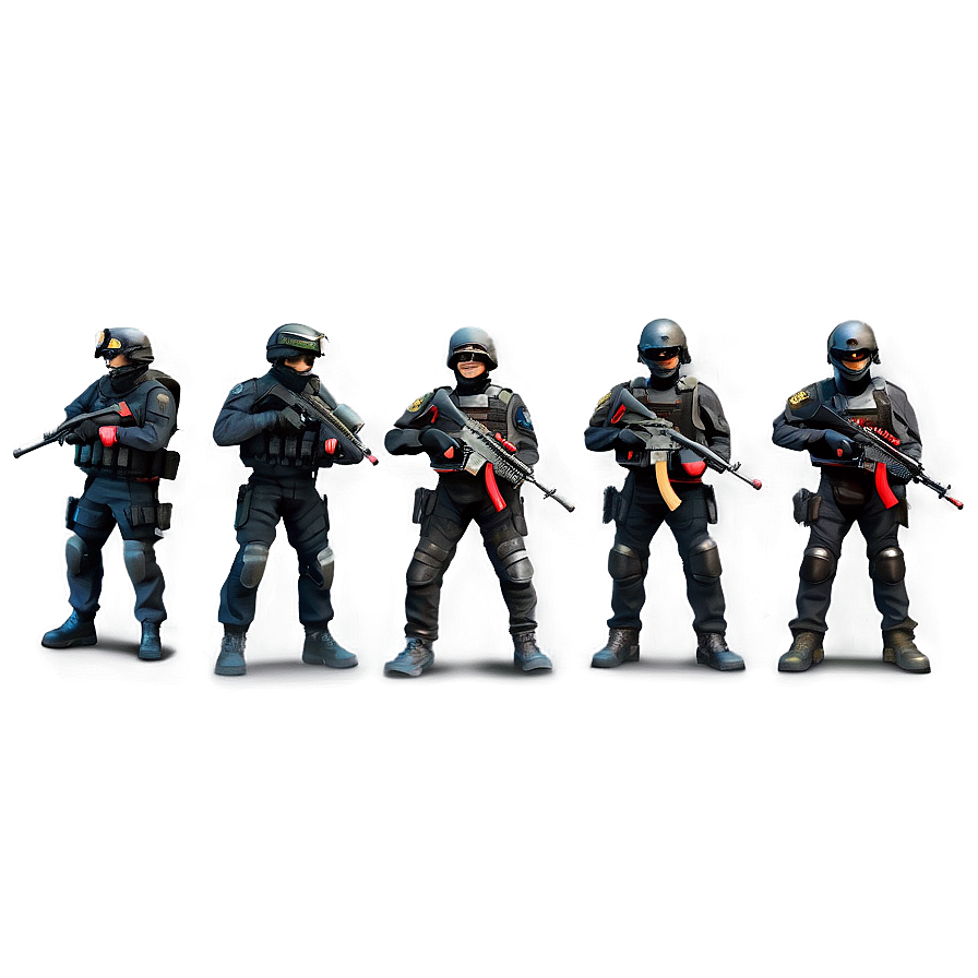 Elite Swat Unit Png 06122024 PNG