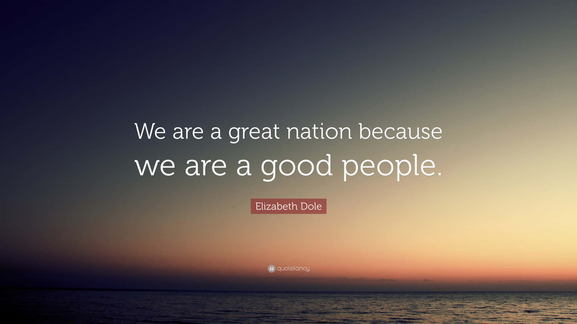 Elizabeth Dole Good People Quotes Wallpaper