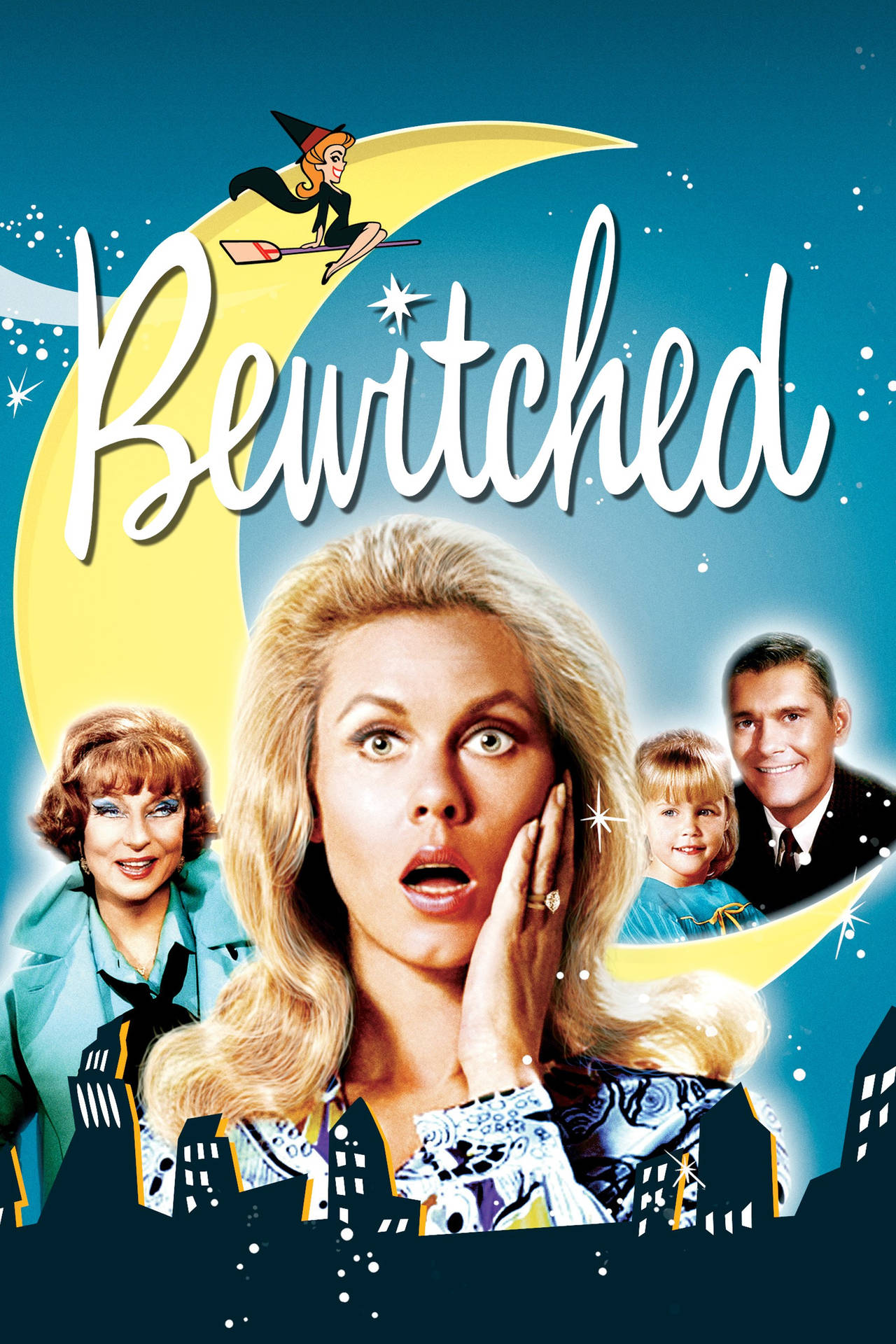 Elizabeth Montgomery On Bewitched Poster Wallpaper