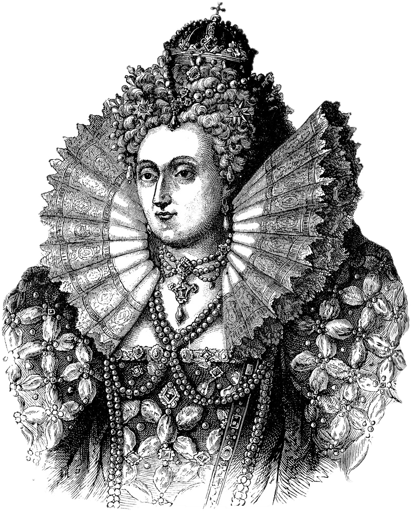 Elizabethan Era Queen Illustration PNG