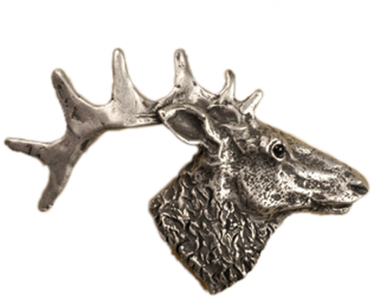 Elk Head Sculpture Profile PNG