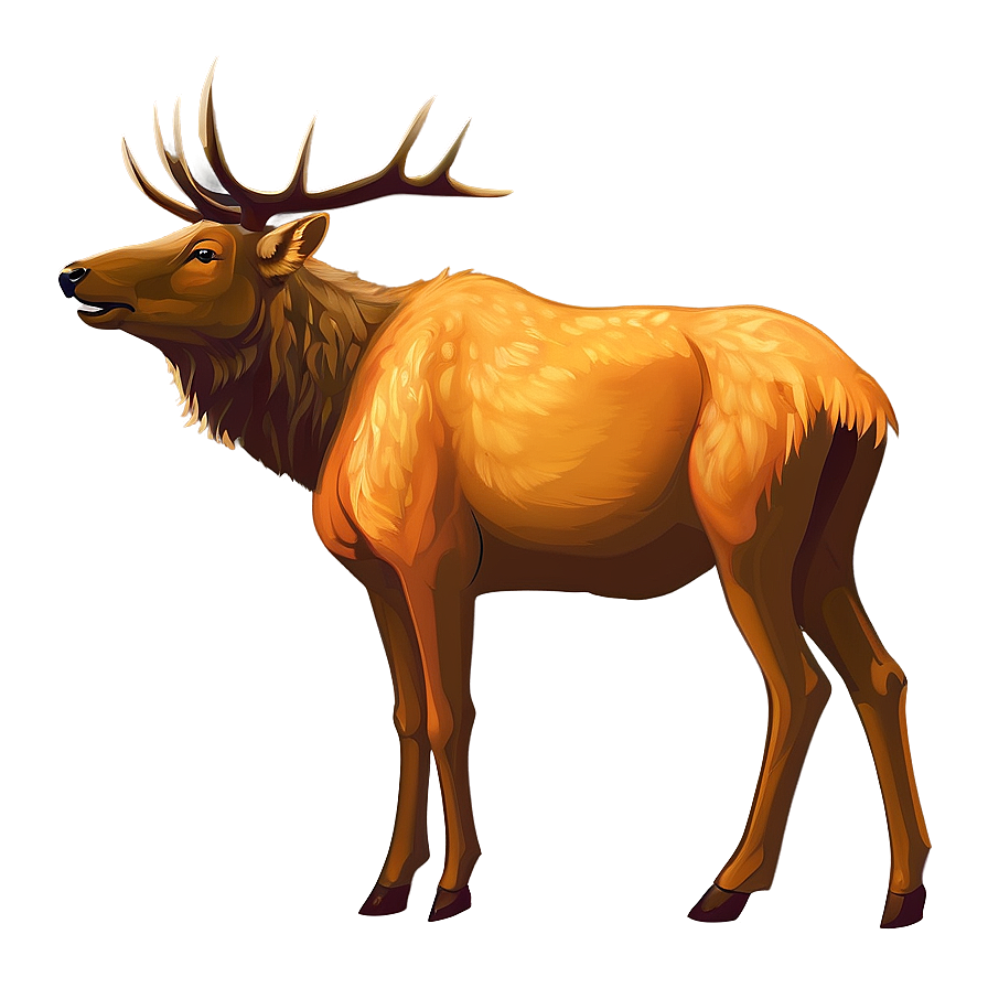 Elk Outline Png 05242024 PNG