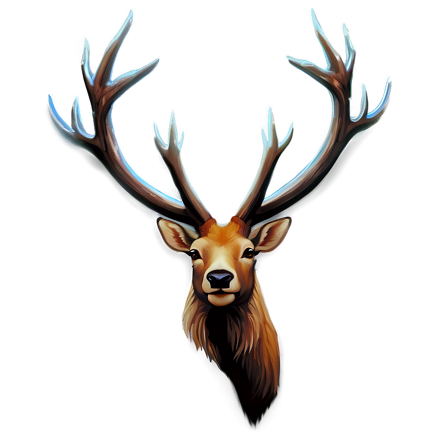 Elk Painting Png 05242024 PNG