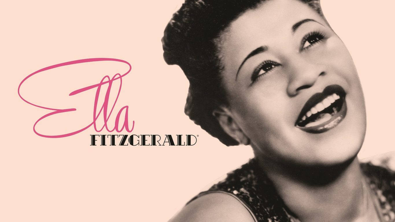 Ellafitzgerald Jazz Singer - Ella Fitzgerald Jazz-sångerska Wallpaper