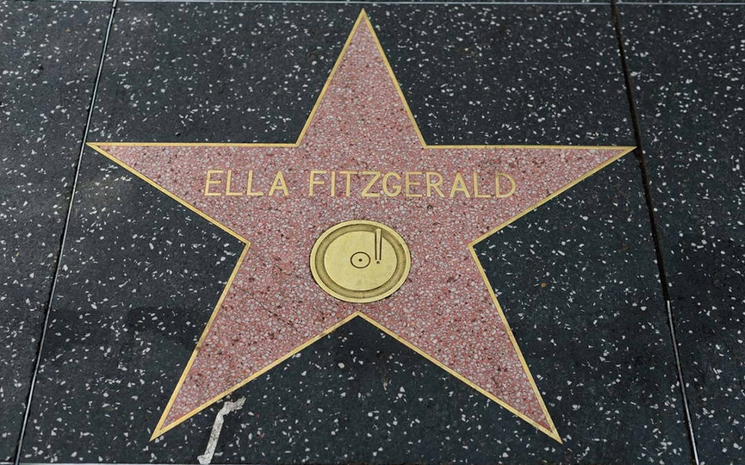 Ella Fitzgerald Walk Of Fame Star Tapet Wallpaper