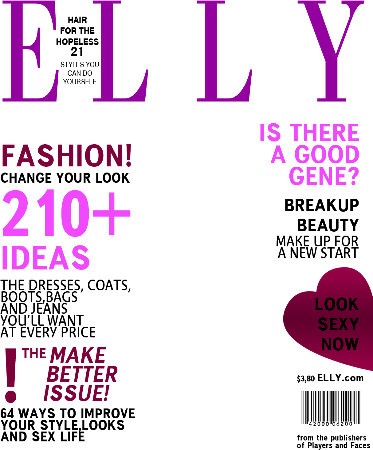 Elle Magazine Cover Fashion Issue PNG