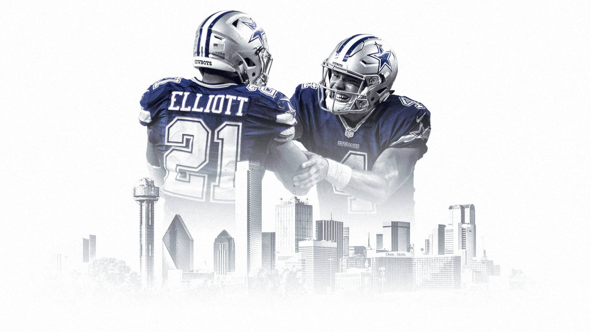 Elliott And Prescott Of Awesome Dallas Cowboys Wallpaper