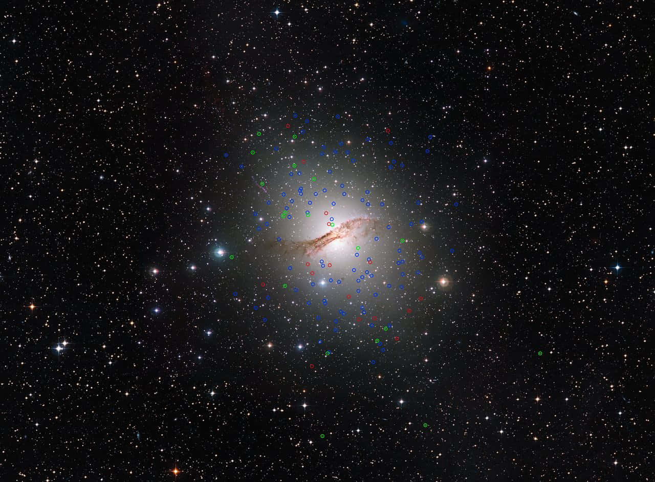Stunning View of the Elliptical Galaxy Wallpaper
