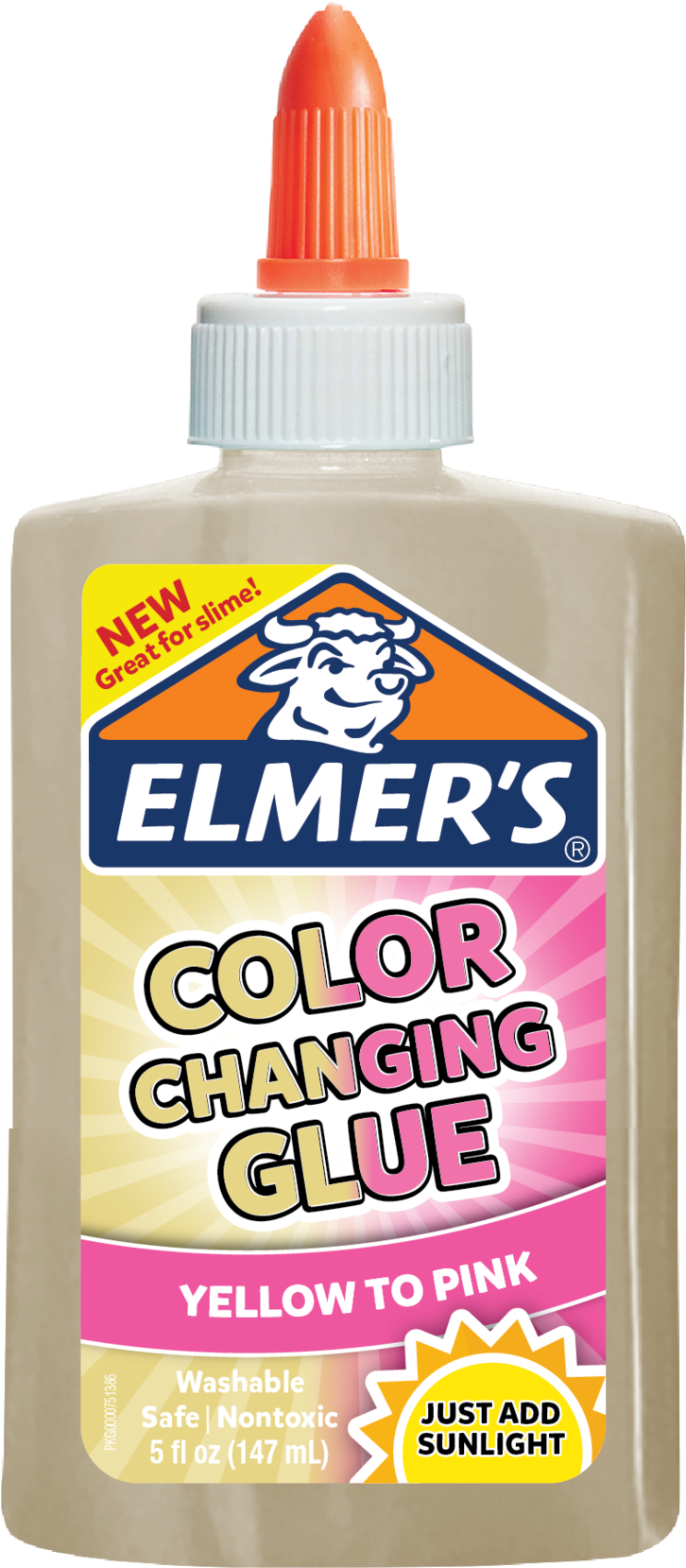 Elmers Color Changing Glue Bottle PNG