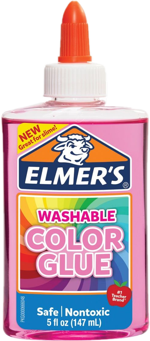 Elmers Washable Color Glue Bottle PNG