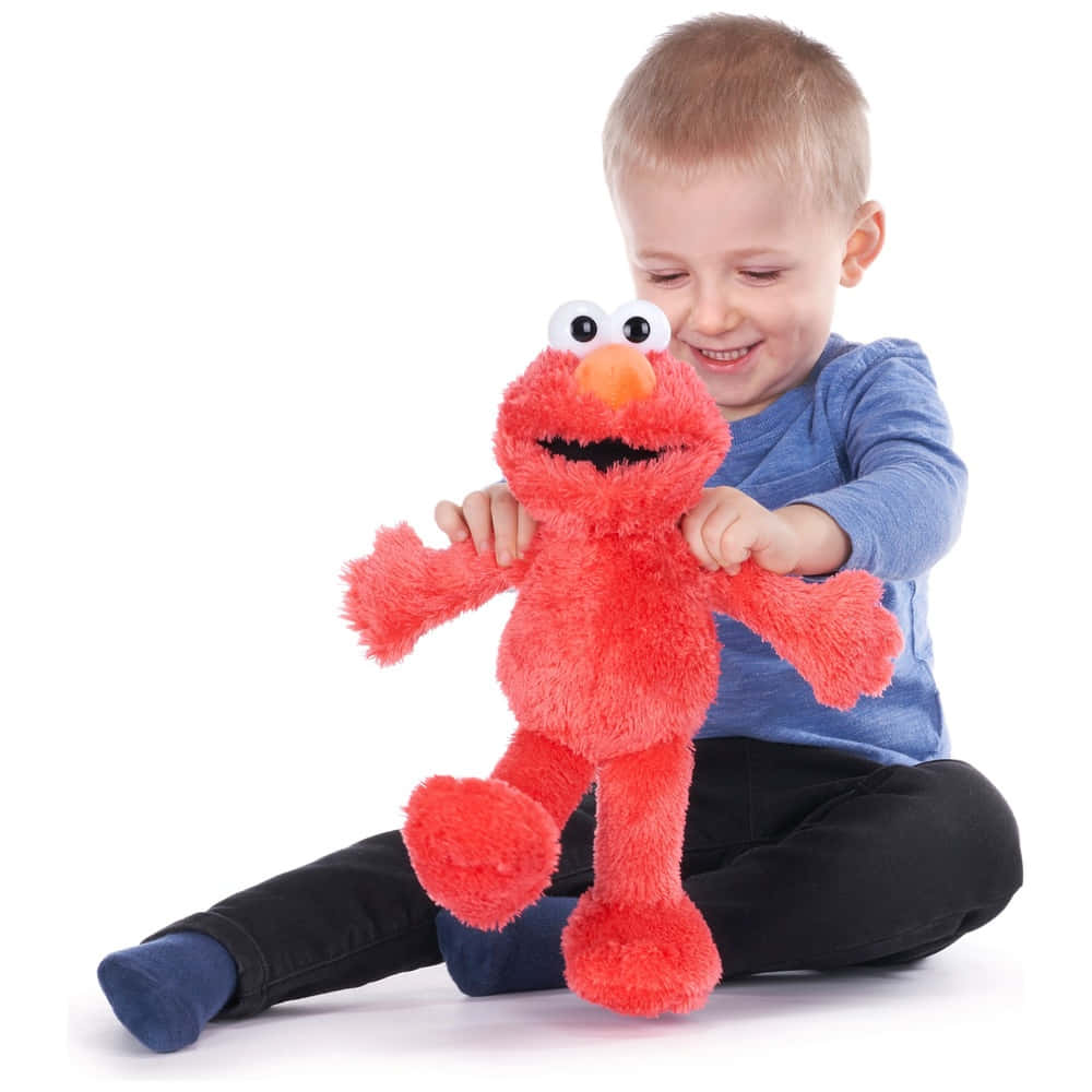 Elmo of Sesame Street Smiling with Open Arms