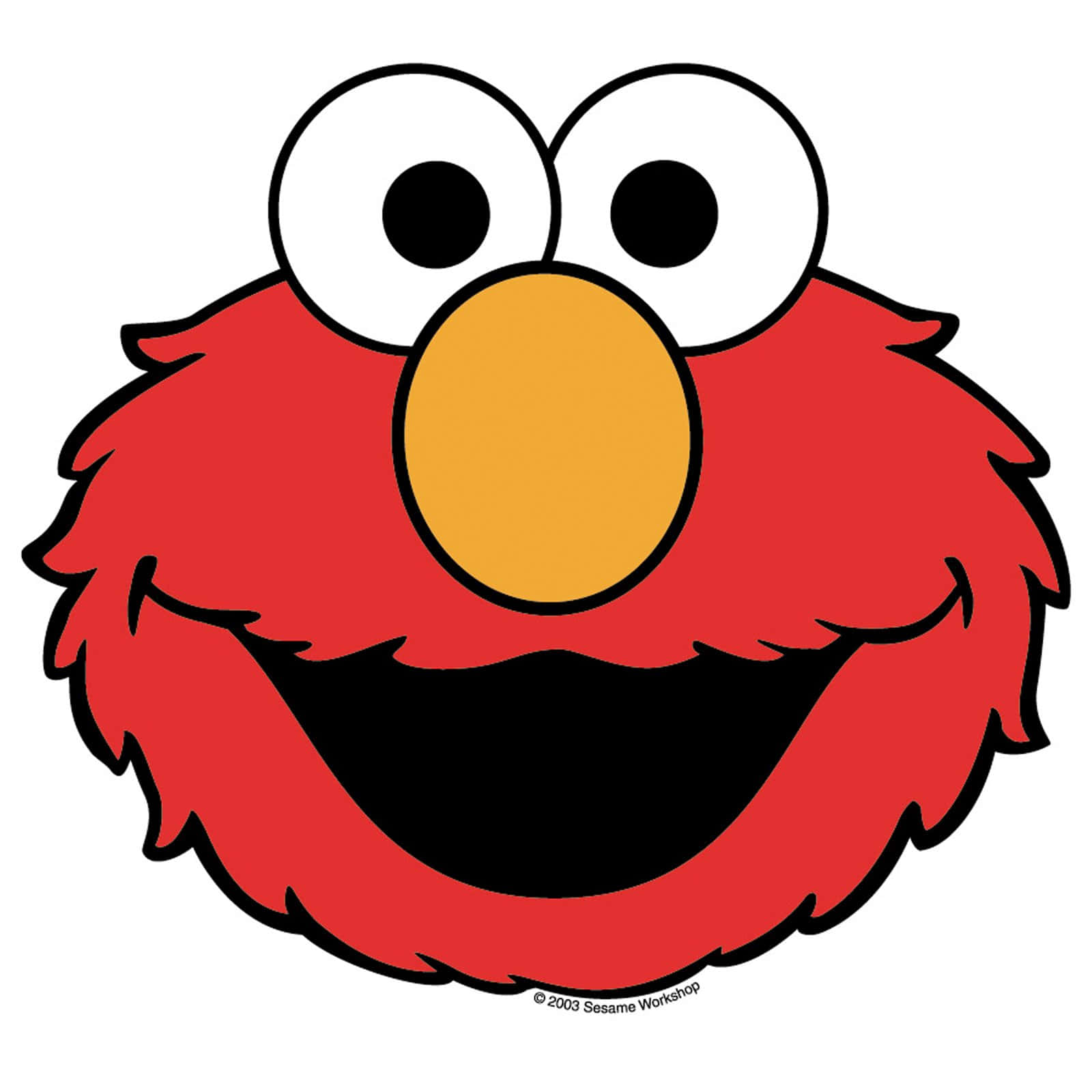 Elmo Smiling on a Colorful Background