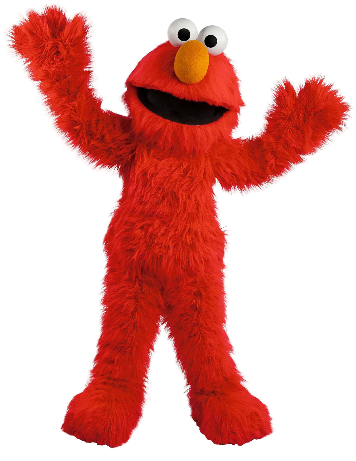 Elmo Smiling on a Colorful Background