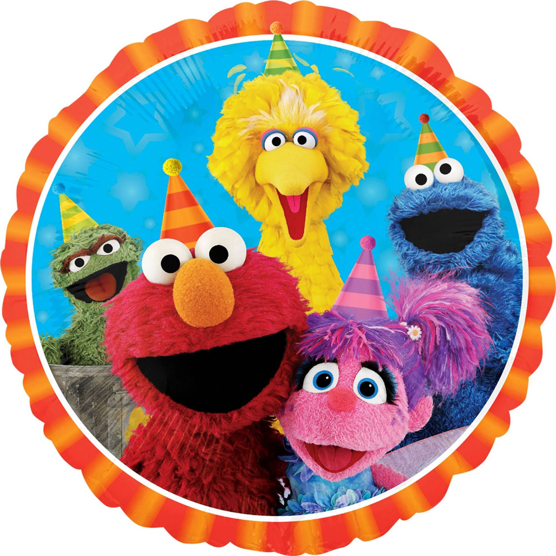Elmo And Friends Party Time Wallpaper