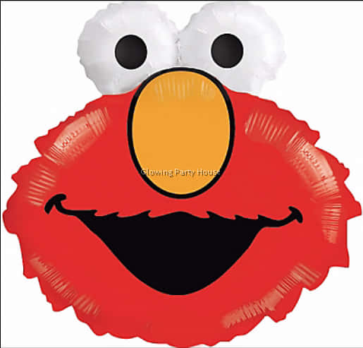 Elmo Balloon Party Decoration PNG