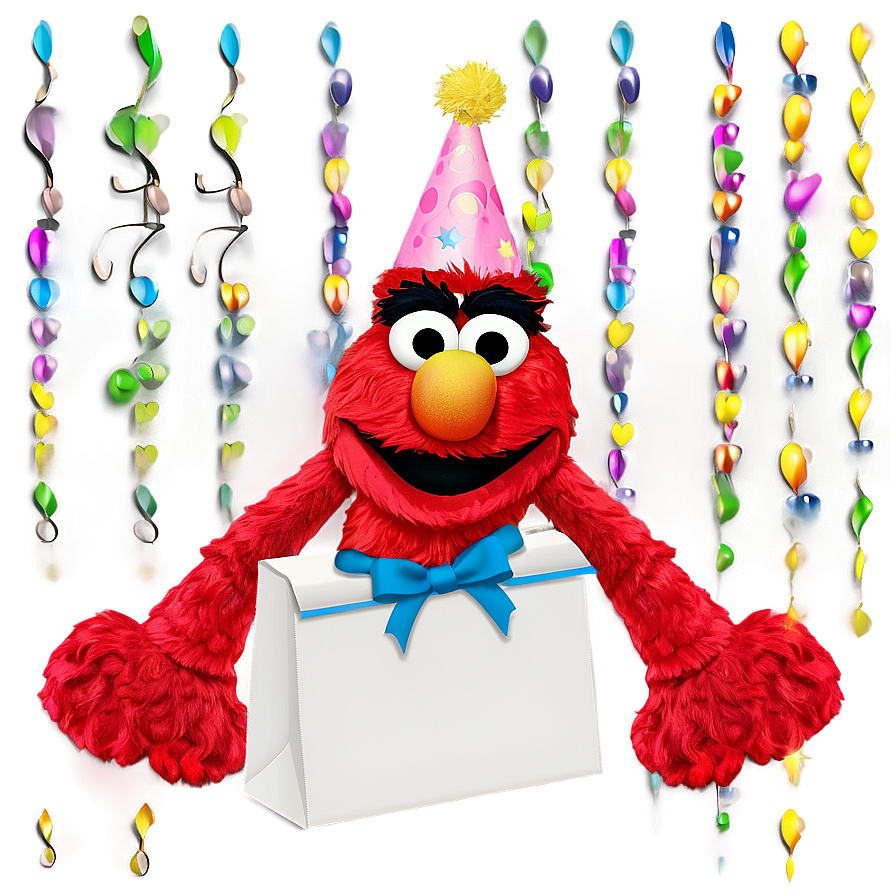 Elmo Birthday Gift Bags Png Mbn64 PNG