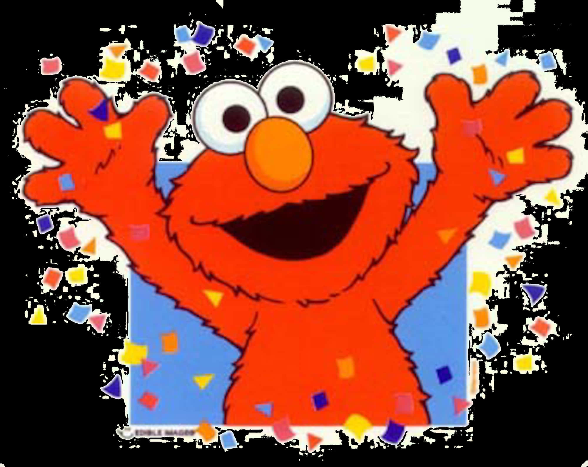 Elmo Celebration Confetti PNG
