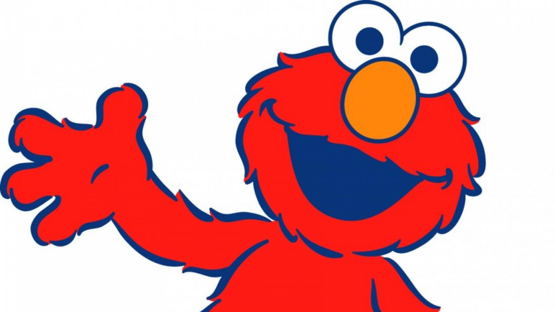Elmo Furry Red Monster Background