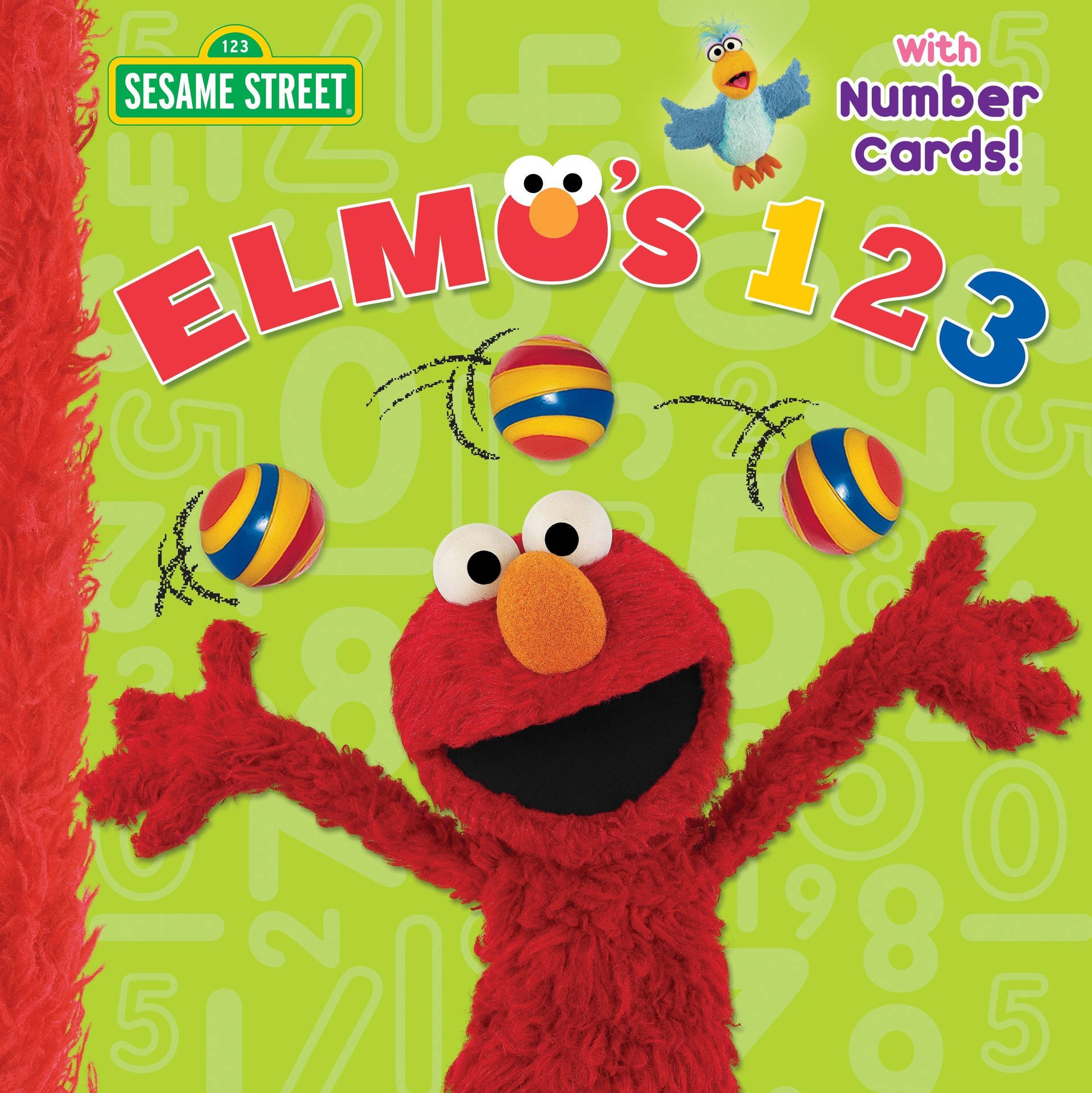 Elmo Number Cards Cover Background