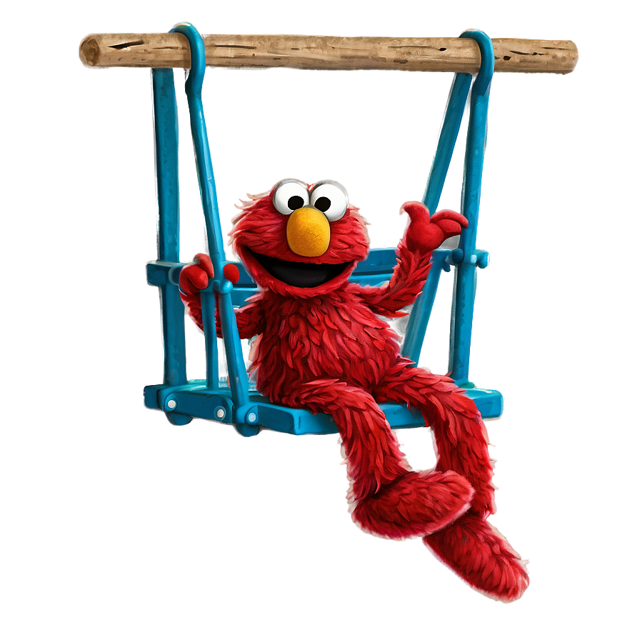 Elmo On A Swing Png Mok77 PNG