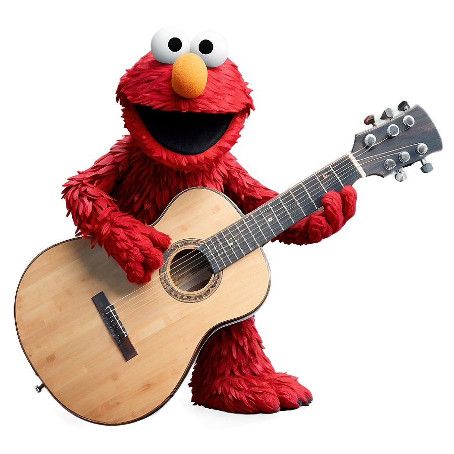 Elmo Playing Guitar Png 05032024 PNG