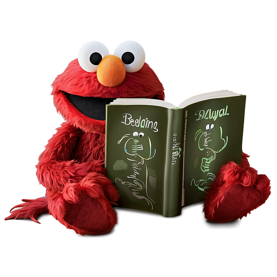 Elmo Reading A Book Png 26 PNG
