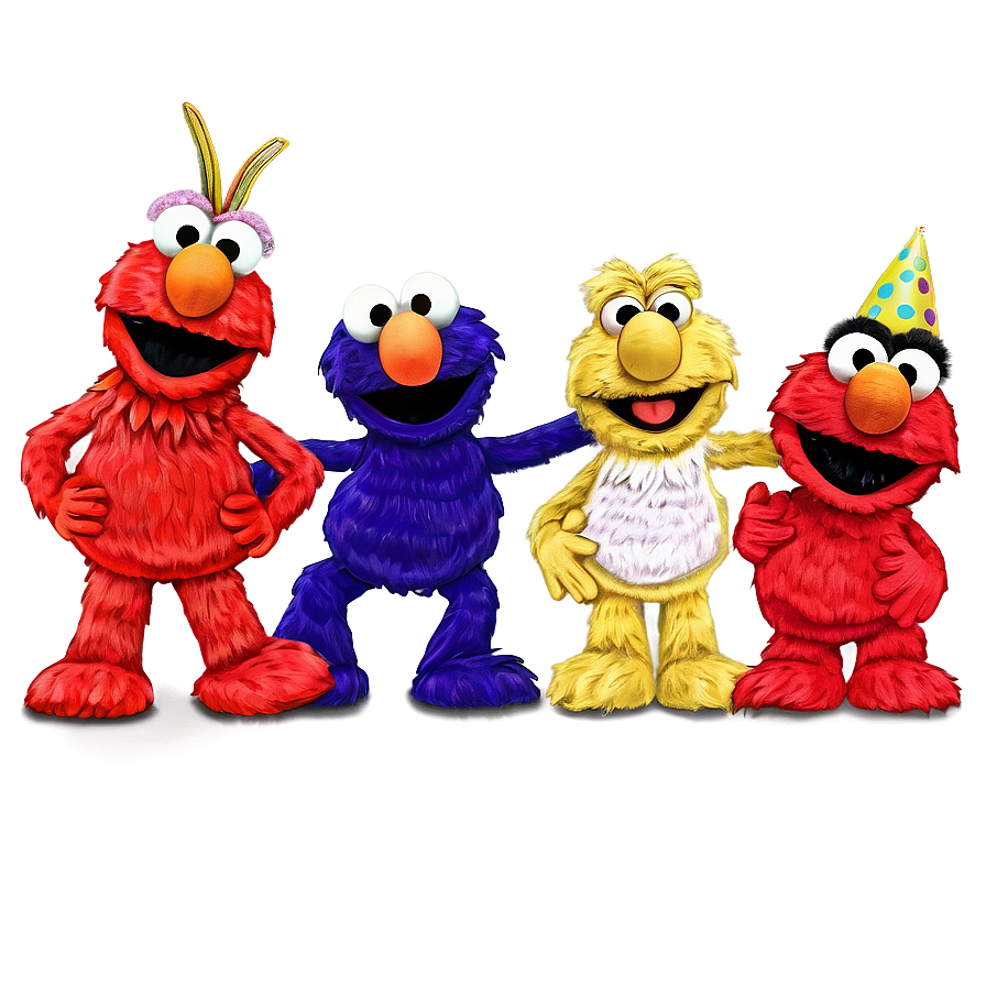 Download Elmo's World Characters Png Evt59 