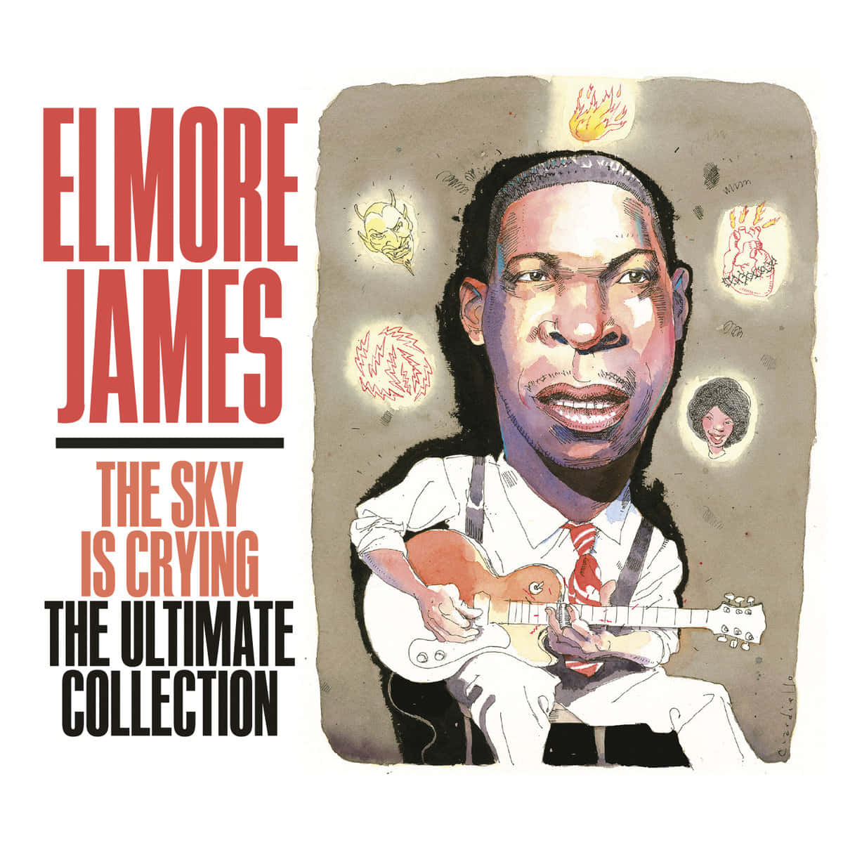 Caricaturade Elmore James Fondo de pantalla