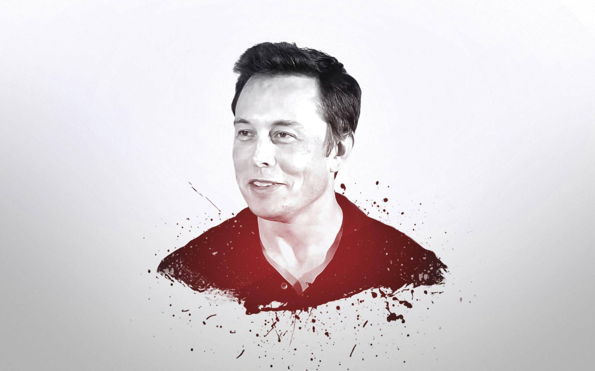 Elon Musk Abstract Portrait Wallpaper