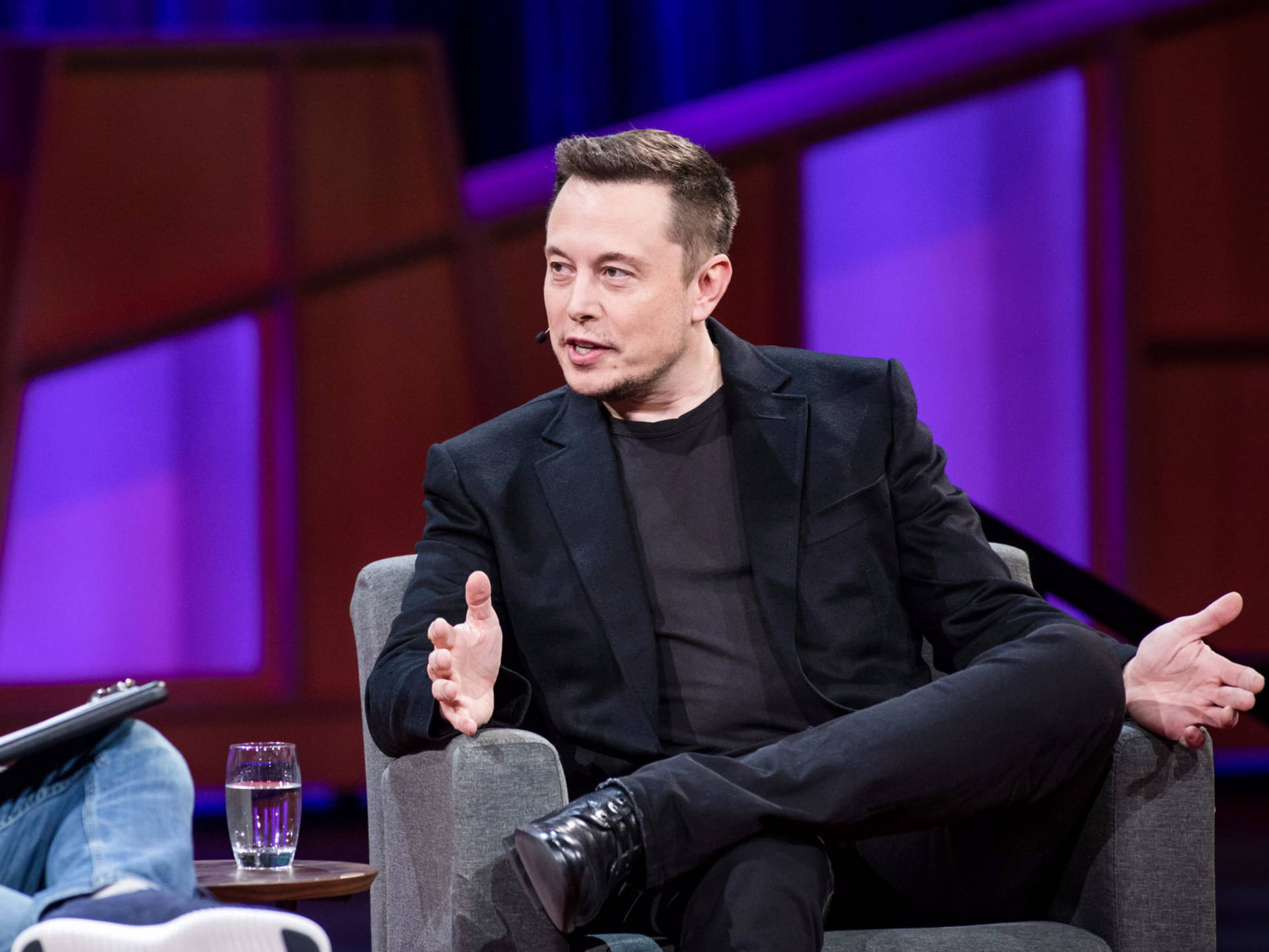 Elon Musk TED 2017 Wallpaper
