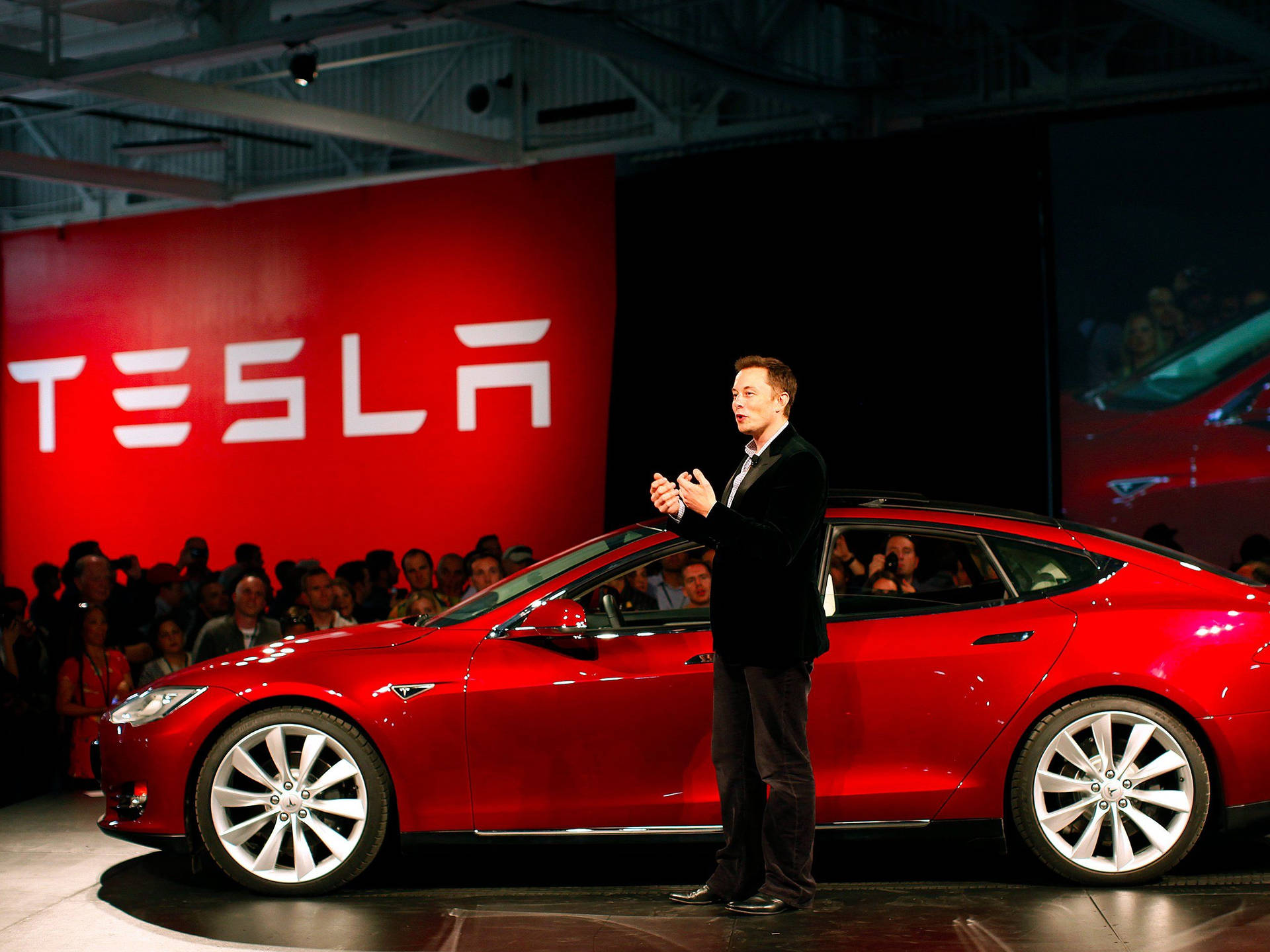 Elon Musk Tesla Model 3 Event Wallpaper