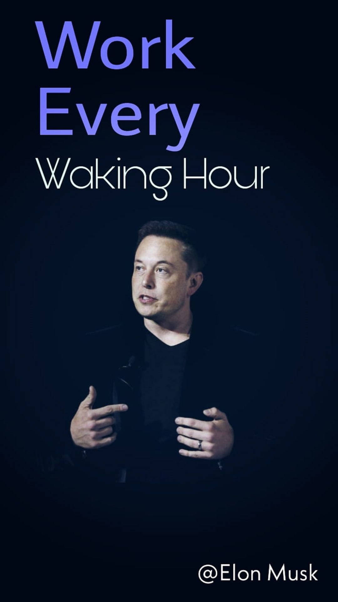 Elon Musk Work Every Waking Hour Wallpaper