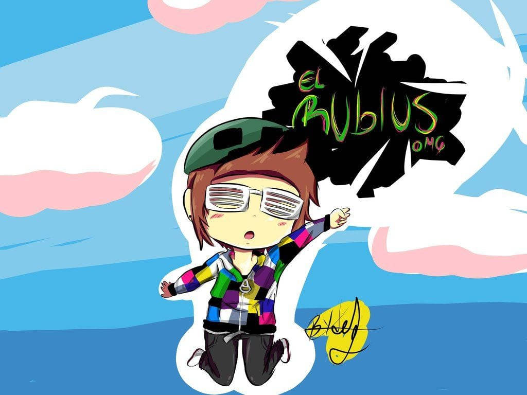 elrubiusOMG - a Spanish YouTuber reaching new heights of success Wallpaper