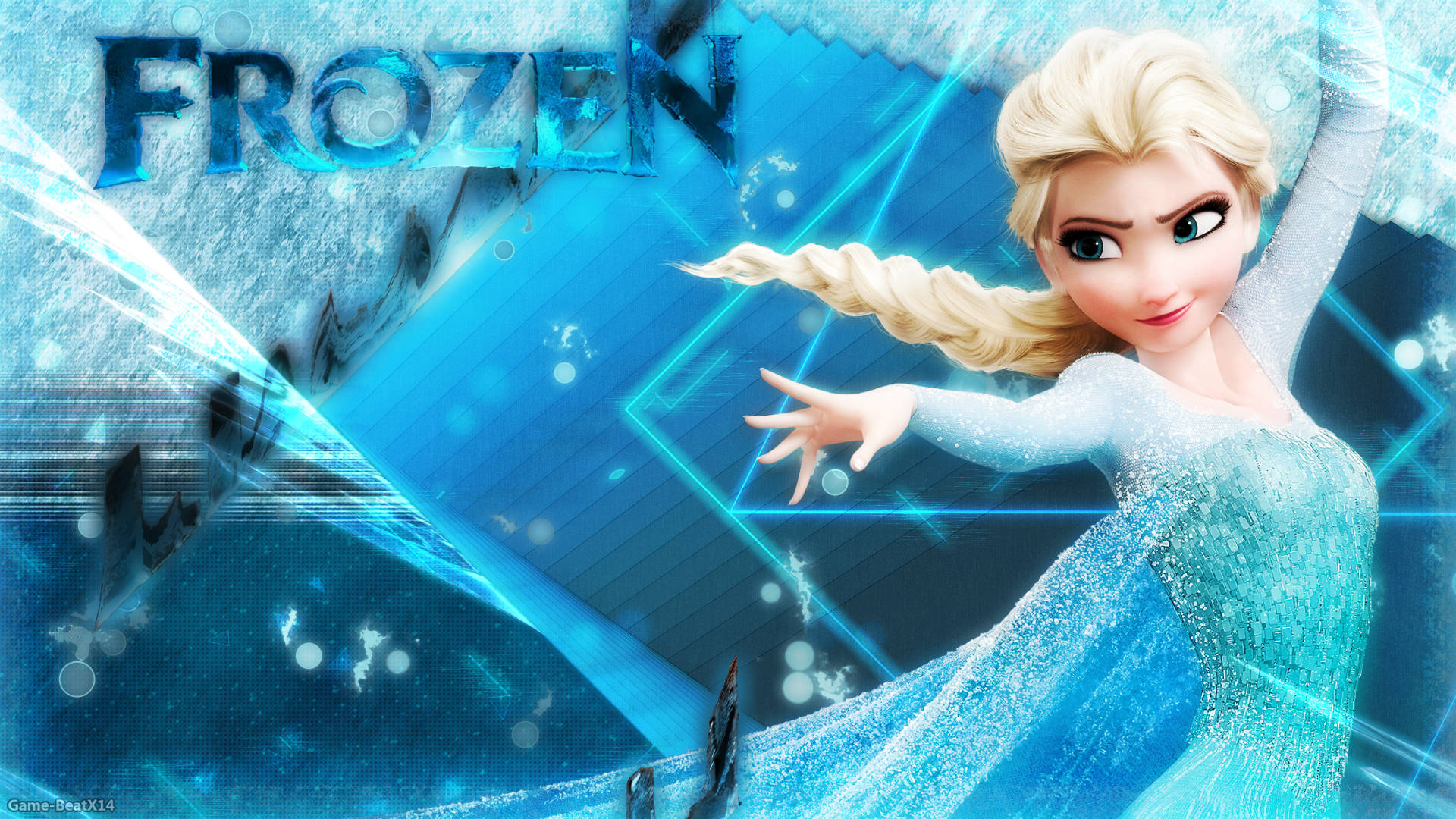 Elsa Abstract Background Wallpaper