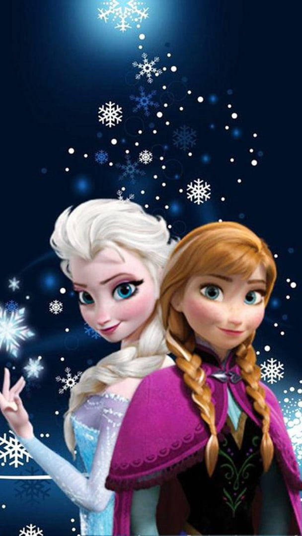 Elsa And Anna Art Wallpaper