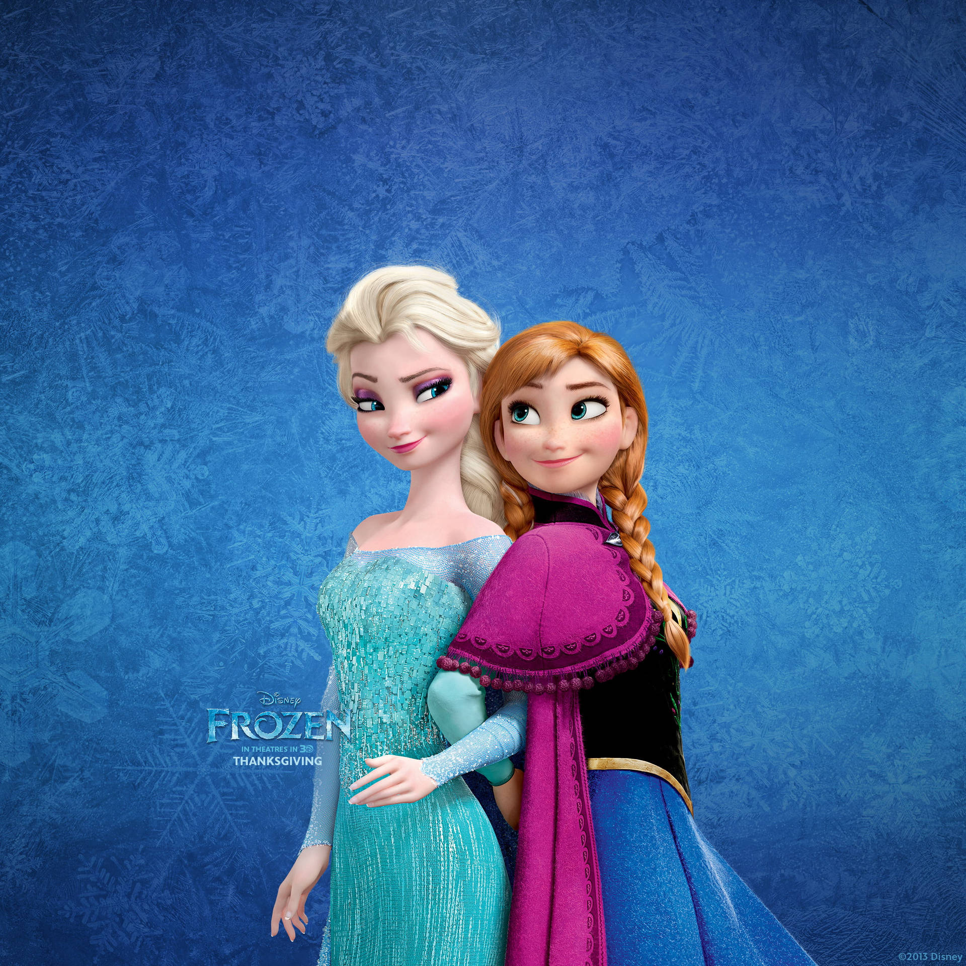 Elsa And Anna Film Poster Wallpaper