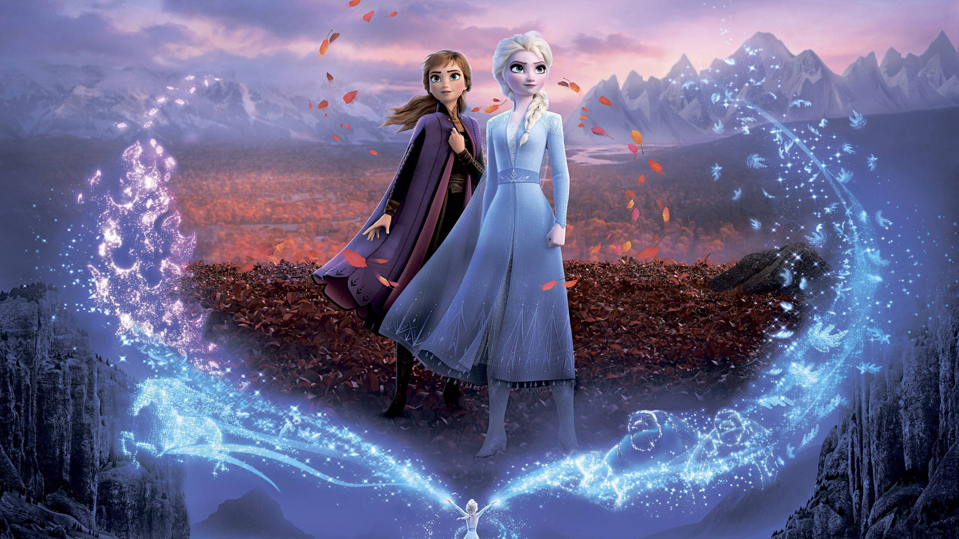 Elsa And Anna Ice Powers Wallpaper